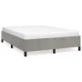 Light gray velvet bed frame 140x190 cm by vidaXL, Beds and slatted bases - Ref: Foro24-347318, Price: 148,06 €, Discount: %