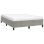 Light gray velvet bed frame 140x190 cm by vidaXL, Beds and slatted bases - Ref: Foro24-347318, Price: 148,06 €, Discount: %