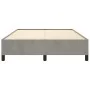 Light gray velvet bed frame 140x190 cm by vidaXL, Beds and slatted bases - Ref: Foro24-347318, Price: 148,06 €, Discount: %