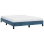 Estructura de cama de terciopelo azul 140x190 cm de vidaXL, Camas y somieres - Ref: Foro24-346974, Precio: 98,82 €, Descuento: %