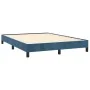 Estructura de cama de terciopelo azul 140x190 cm de vidaXL, Camas y somieres - Ref: Foro24-346974, Precio: 98,82 €, Descuento: %