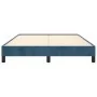 Estructura de cama de terciopelo azul 140x190 cm de vidaXL, Camas y somieres - Ref: Foro24-346974, Precio: 98,82 €, Descuento: %