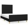 Bed frame with black fabric headboard 120x200 cm by vidaXL, Beds and slatted bases - Ref: Foro24-3124881, Price: 175,50 €, Di...
