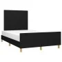 Bed frame with black fabric headboard 120x200 cm by vidaXL, Beds and slatted bases - Ref: Foro24-3124881, Price: 175,50 €, Di...
