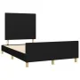 Bed frame with black fabric headboard 120x200 cm by vidaXL, Beds and slatted bases - Ref: Foro24-3124881, Price: 175,50 €, Di...