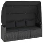 4-piece garden sofa set with black synthetic rattan cushions by vidaXL, Garden sets - Ref: Foro24-3186648, Price: 416,30 €, D...