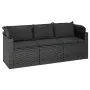 4-piece garden sofa set with black synthetic rattan cushions by vidaXL, Garden sets - Ref: Foro24-3186648, Price: 416,30 €, D...