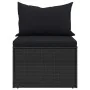 4-piece garden sofa set with black synthetic rattan cushions by vidaXL, Garden sets - Ref: Foro24-3186648, Price: 416,30 €, D...