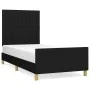 Bed frame with black fabric headboard 80x200 cm by vidaXL, Beds and slatted bases - Ref: Foro24-3125173, Price: 131,15 €, Dis...