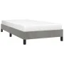 Estructura de cama de terciopelo gris claro 80x200 cm de vidaXL, Camas y somieres - Ref: Foro24-346940, Precio: 81,70 €, Desc...