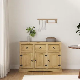 Corona sideboard solid Mexican pine wood 115x43x79.5 cm by vidaXL, Sideboards - Ref: Foro24-3188012, Price: 324,98 €, Discoun...