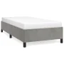 Estructura de cama de terciopelo gris claro 90x190 cm de vidaXL, Camas y somieres - Ref: Foro24-347294, Precio: 79,79 €, Desc...