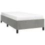 Estructura de cama de terciopelo gris claro 90x190 cm de vidaXL, Camas y somieres - Ref: Foro24-347294, Precio: 79,79 €, Desc...