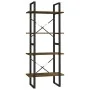 Schichtplatte Regal 4 Ebenen Eiche Braun 60x30x140 cm von vidaXL, Bücherregale und Regale - Ref: Foro24-821311, Preis: 52,26 ...