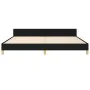 Bed frame with black fabric headboard 200x200 cm by vidaXL, Beds and slatted bases - Ref: Foro24-3125083, Price: 258,30 €, Di...