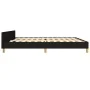 Bed frame with black fabric headboard 200x200 cm by vidaXL, Beds and slatted bases - Ref: Foro24-3125083, Price: 258,30 €, Di...