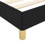 Bed frame with black fabric headboard 90x200 cm by vidaXL, Beds and slatted bases - Ref: Foro24-3124865, Price: 133,28 €, Dis...