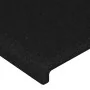Bed frame with black fabric headboard 90x200 cm by vidaXL, Beds and slatted bases - Ref: Foro24-3124865, Price: 133,28 €, Dis...