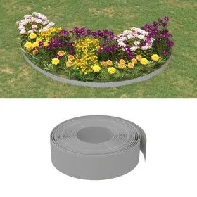 Garden edging 5 units gray polyethylene 10 m 15 cm by vidaXL, Garden edging and edging - Ref: Foro24-3155443, Price: 127,93 €...