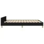 Bed frame with black fabric headboard 140x190 cm by vidaXL, Beds and slatted bases - Ref: Foro24-3124889, Price: 203,47 €, Di...