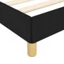 Bed frame with black fabric headboard 140x190 cm by vidaXL, Beds and slatted bases - Ref: Foro24-3124889, Price: 203,47 €, Di...