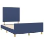 Estructura de cama con cabecero de tela azul 120x200 cm de vidaXL, Camas y somieres - Ref: Foro24-3124885, Precio: 160,11 €, ...