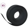 Garden edging 5 pcs black polyethylene 10 m 20 cm by vidaXL, Garden edging and edging - Ref: Foro24-3155459, Price: 180,65 €,...