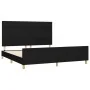 Bed frame with black fabric headboard 180x200 cm by vidaXL, Beds and slatted bases - Ref: Foro24-3125075, Price: 224,32 €, Di...