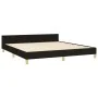 Bed frame with black fabric headboard 180x200 cm by vidaXL, Beds and slatted bases - Ref: Foro24-3125075, Price: 224,32 €, Di...