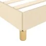 Bed frame with cream fabric headboard 140x190 cm by vidaXL, Beds and slatted bases - Ref: Foro24-3125135, Price: 227,86 €, Di...