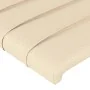 Bed frame with cream fabric headboard 140x190 cm by vidaXL, Beds and slatted bases - Ref: Foro24-3125135, Price: 227,86 €, Di...