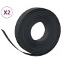 Garden edging 2 pcs black polyethylene 10 m 10 cm by vidaXL, Garden edging and edging - Ref: Foro24-3155432, Price: 38,37 €, ...