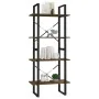 Schichtplatte Regal 4 Ebenen Eiche Braun 60x30x140 cm von vidaXL, Bücherregale und Regale - Ref: Foro24-821311, Preis: 52,26 ...