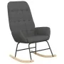 Rocking chair with stool in dark gray fabric by vidaXL, Rocking chairs - Ref: Foro24-3097705, Price: 146,83 €, Discount: %