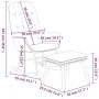 Schaukelstuhl mit Hocker aus dunkelgrauem Stoff von vidaXL, Schaukelstühle - Ref: Foro24-3097705, Preis: 146,83 €, Rabatt: %