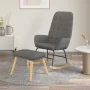 Rocking chair with light gray fabric stool by vidaXL, Rocking chairs - Ref: Foro24-3097704, Price: 146,08 €, Discount: %