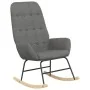 Rocking chair with light gray fabric stool by vidaXL, Rocking chairs - Ref: Foro24-3097704, Price: 146,08 €, Discount: %