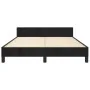 Bed frame with black velvet headboard 140x200 cm by vidaXL, Beds and slatted bases - Ref: Foro24-3126003, Price: 251,75 €, Di...