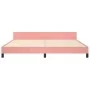 Estructura de cama con cabecero de terciopelo rosa 200x200 cm de vidaXL, Camas y somieres - Ref: Foro24-3125780, Precio: 236,...