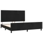 Bed frame with black velvet headboard 180x200 cm by vidaXL, Beds and slatted bases - Ref: Foro24-3125893, Price: 244,19 €, Di...