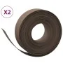 Garden edging 2 units brown polyethylene 10 m 15 cm by vidaXL, Garden edging and edging - Ref: Foro24-3155448, Price: 55,09 €...