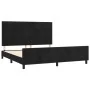 Estructura de cama con cabecero de terciopelo negro 160x200 cm de vidaXL, Camas y somieres - Ref: Foro24-3125887, Precio: 234...