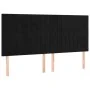 Estructura de cama con cabecero de terciopelo negro 160x200 cm de vidaXL, Camas y somieres - Ref: Foro24-3125887, Precio: 234...