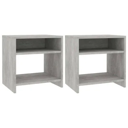 Nachttische 2 Stück Betonsperrholz 40x30x40cm von vidaXL, Nachttische - Ref: Foro24-800018, Preis: 44,89 €, Rabatt: %