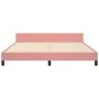 Estructura de cama con cabecero de terciopelo rosa 160x200 cm de vidaXL, Camas y somieres - Ref: Foro24-3125890, Precio: 211,...