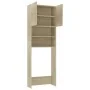 Waschmaschinenschrank aus Sonoma-Eichenholz, 64 x 25,5 x 190 cm von vidaXL, Zubehör für Waschmaschinen und Trockner - Ref: Fo...