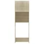 Waschmaschinenschrank aus Sonoma-Eichenholz, 64 x 25,5 x 190 cm von vidaXL, Zubehör für Waschmaschinen und Trockner - Ref: Fo...