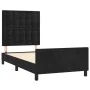 Bed frame with black velvet headboard 90x200 cm by vidaXL, Beds and slatted bases - Ref: Foro24-3125979, Price: 179,03 €, Dis...