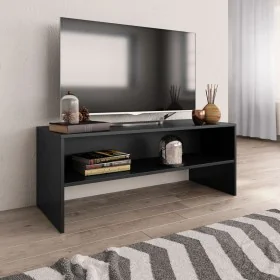 Schwarzer TV-Schrank aus Sperrholz, 100 x 40 x 40 cm von vidaXL, TV-Möbel - Ref: Foro24-800046, Preis: 49,22 €, Rabatt: %