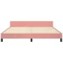Estructura de cama con cabecero de terciopelo rosa 160x200 cm de vidaXL, Camas y somieres - Ref: Foro24-3125951, Precio: 238,...